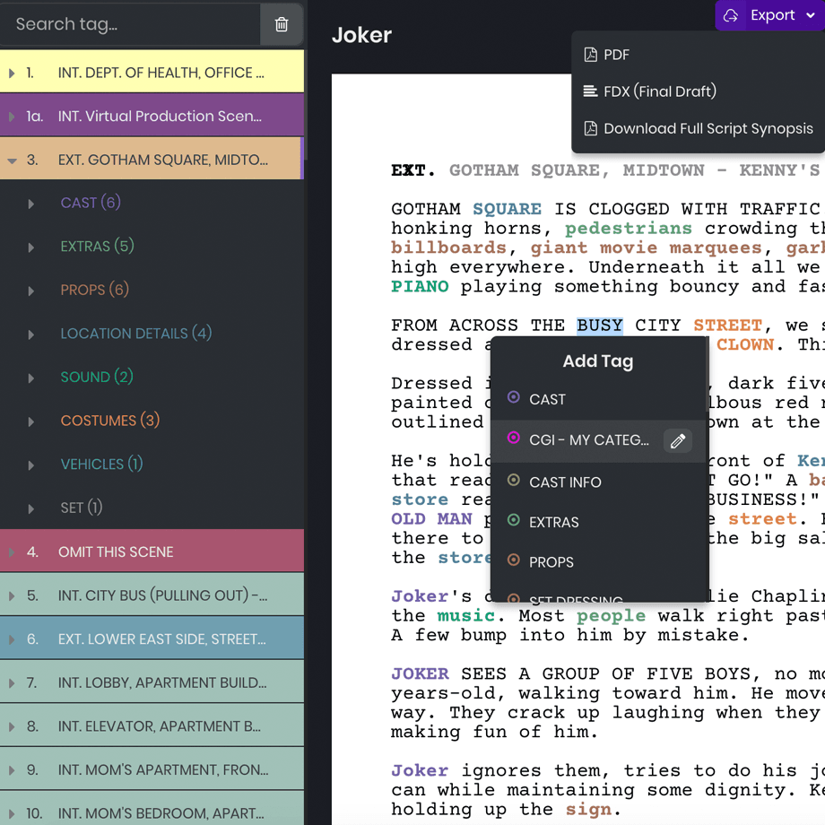 Complete Script Breakdown in Just Minutes